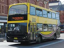 DAF DB250LF with East Lancs Myllennium Lowlander bodywork in 2013.