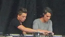 Blasterjaxx (Idir Makhlaf right and Thom Jongkind left) live at Spring Awakening 2014