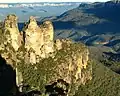 The Three Sisters are a famous landmark in the Blue Mountains.