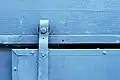 Some sliding doors are run on a rail, like this one