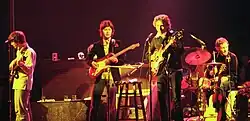 Bob Dylan and The Band touring in Chicago in 1974.