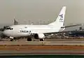 One of TAESA's Boeing 737 airplanes at Los Angeles International Airport.