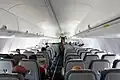 The cabin of an S7 airplane.