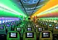 The cabin on an Aeromexico Boeing 787 Dreamliner.