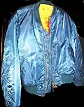 A modern fashionable blouson/bomber jacket.