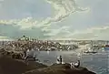 Boston in 1841 with the State House at the top of the hill