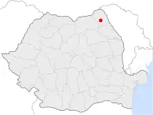 Location of Botoşani