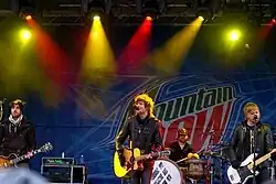 Boys Like Girls performing at Mount Snow in 2009