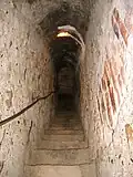 The secret passage inside the castle. It connects the first floor to the third floor