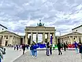 Brandenburg Gate during UEFA Euro 2024, July 2024.