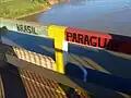 Border of Brazil and Paraguay in Ciudad del Este