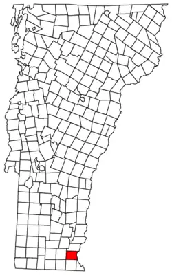Location of Brattleboro in Vermont