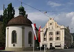 The chapel of Saint Johannes von Nepomuk, in the city of Bregenz in Austria