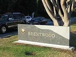 Brentwood marker sign