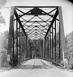 Bridge over Bird Creek, Avant. HAER photo.