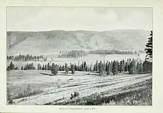 The area where Spallumcheen was later founded