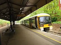South Eastern Trains 466018 at Bromley North operating the Bromley North Line shuttle.
