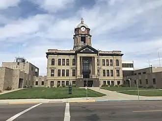 Brown County Courthouse in fall