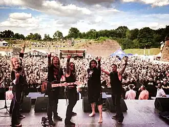 Flotsam and Jetsam at the Brutal Assault Festival in 2014
