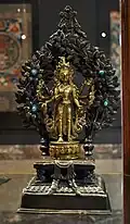Statue in Brussels from Nepal