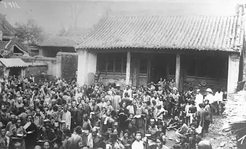 Victims of the flooding in August 1931