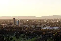 Looking northwest over Burbank from Griffith Park