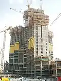 Construction work during February 2006.