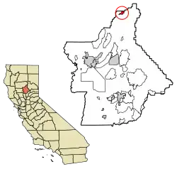 Location of Butte Meadows in Butte County, California