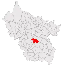 Location within Buzău County