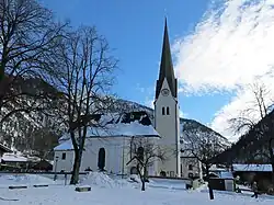 The parish church of St. Margareth in Bayrischzell