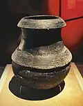 A black pottery cooking cauldron from the Hemudu culture (c. 5000 – c. 3000 BC)