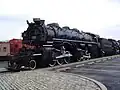 2-6-6-2 Chesapeake and Ohio 1309, built in 1949, Baldwin's last domestic steam locomotive. Has since been restored to operation for the Western Maryland Scenic Railroad.