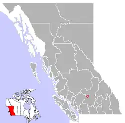 Where Cache Creek is found in British Columbia