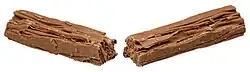 A Flake split in half