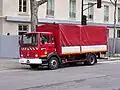 Renault support truck near the BSPP headquarters