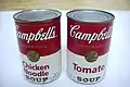 Some instant soup come in tins (or cans). They are basically like cold soups that just need to be heated.
