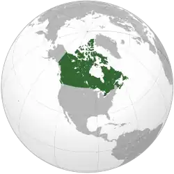 Canada (orthographic projection)