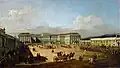 Schönbrunn from the front side, painted by Canaletto in 1758.