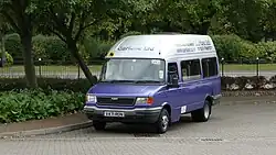 LDV Convoy minibus with the entrance door being at the front right