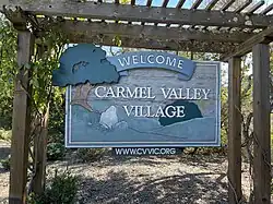 Carmel Valley Village sign