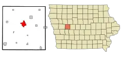 Location of Carroll, Iowa
