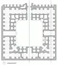 A sample floor plan of a Caravanserai