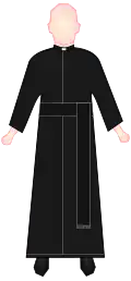 Presbyter/Deacon/Laypersoncassock colour may vary if worn by, for instance, a chorister