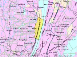 Census Bureau map of Alpine, New Jersey