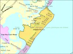 Location of Avalon, New Jersey