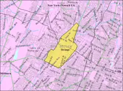 Census Bureau map of Orange, New Jersey