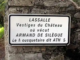 Remains of the Chateau, home of the original Athos of the Three Musketeers