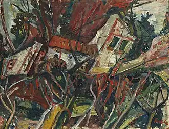 Paysage aux toits Rouges (1919)