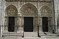 "The Royal Portal" of Chartres Cathedral.