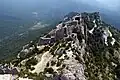 Peyrepertuse castle, with walls as it looks today